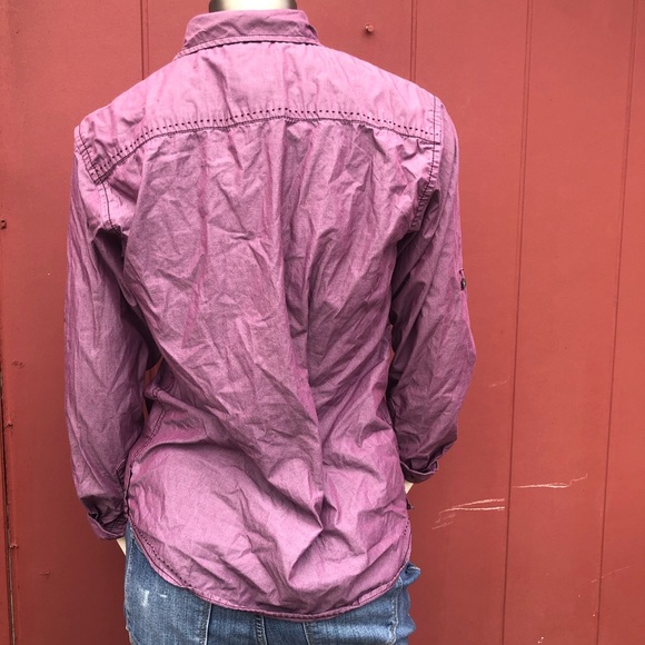 Request Purple Button Up size Large - Picture 3 of 8